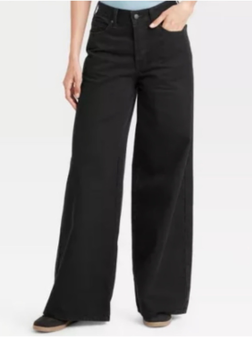 Universal Thread Black Super Wide-Leg Jeans